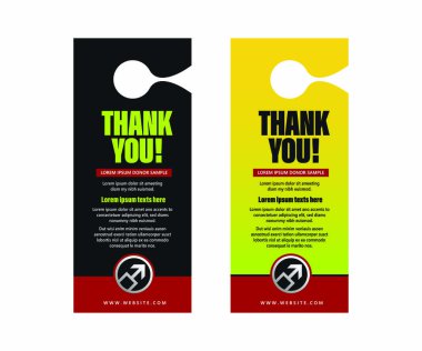 Teşekkürler Kapı Askısı Modern Oteller, Konukseverlik Hizmetleri, Pazarlama Tanıtımları, Marka Etiketleri, Oda Servisi İşaretleri ve Profesyonel Kapı İmzalama Şablonu.