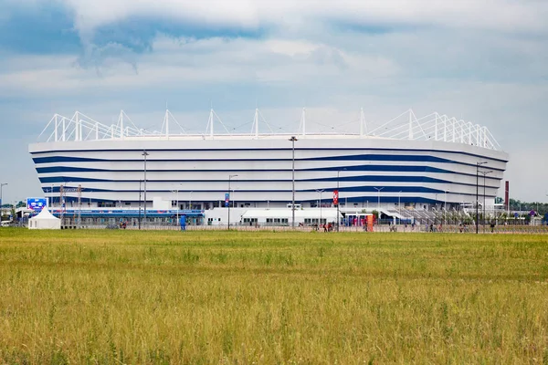 Kaliningrad Russie Juin 2018 Vue Stade Football Moderne Kaliningrad Également — Photo