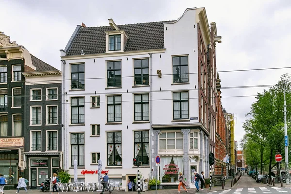 Amsterdam Netherlands June 2017 View Historical Buildings Raadhuisstraat Street Center — Stock Photo, Image