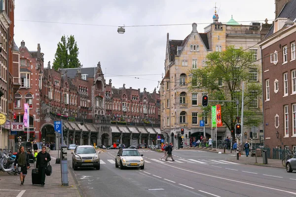 Amsterdam Netherlands June 2017 View Historical Buildings Raadhuisstraat Street Center — Stock Photo, Image