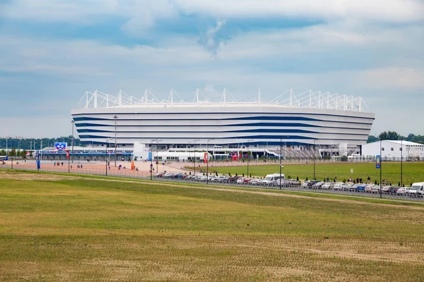 Kaliningrad Russie Juin 2018 Vue Stade Football Moderne Kaliningrad Également — Photo