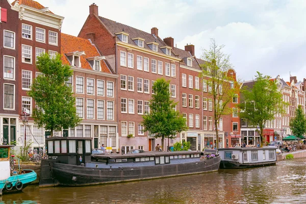 Amsterdam Netherlands June 2017 Old Buildings One Water Canals Historical — Stock Photo, Image