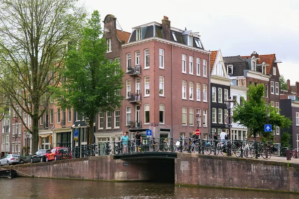 Amsterdam Netherlands June 2017 Old Buildings One Water Canals Historical — Stock Photo, Image