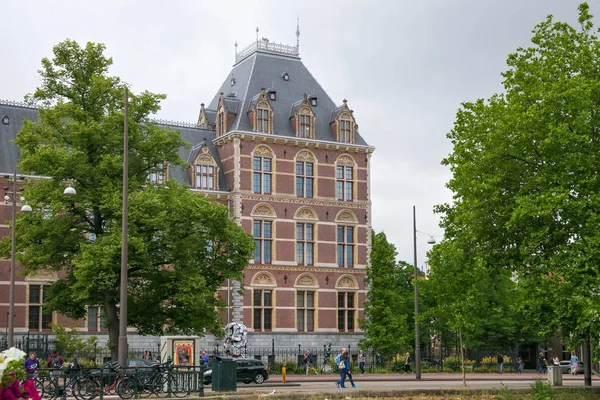 Amsterdão Países Baixos Junho 2017 Vista Lateral Rijksmuseum Museu Nacional — Fotografia de Stock