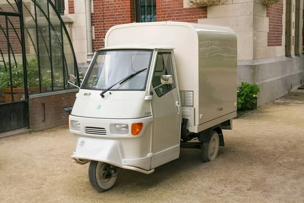 Amsterdam Nizozemsko Června 2017 Pohled Moto Auta Piaggio Ape Piaggio — Stock fotografie