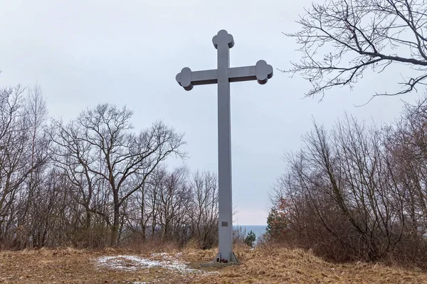 Beregovoe Kaliningrad Oblast Russie Mars 2017 Croix Commémorative Place Prétendu — Photo