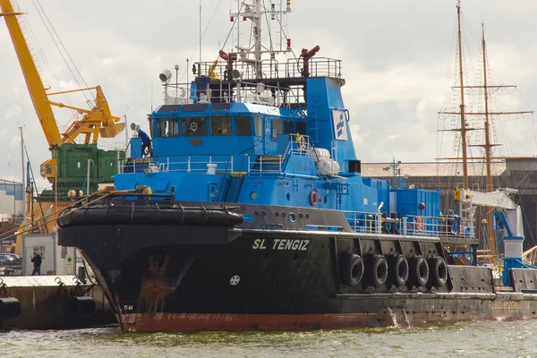Klaipeda Lithuania Septiembre 2018 Buque Suministro Offshore Conocido Como Tengiz — Foto de Stock