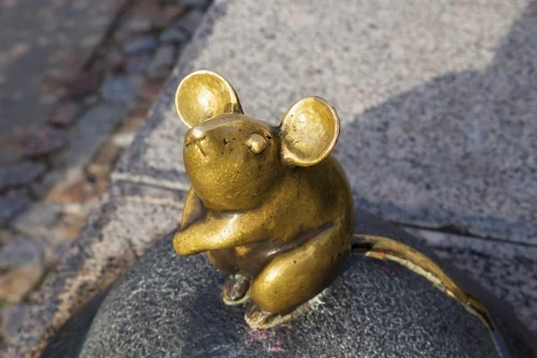 Klaipeda Lithuania Septiembre 2018 Escultura Conocida Como Wonderful Little Mouse — Foto de Stock
