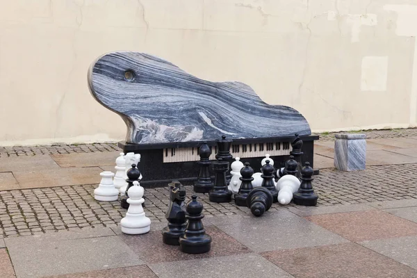 Klaipeda Lithuania Septiembre 2018 Escultura Composición Grand Piano Conocida Como — Foto de Stock