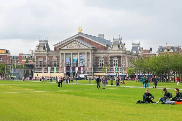 Amsterdam Hollanda Haziran 2017 Kraliyet Konser Salonu Concertgebouw Amsterdam Görünümü — Stok fotoğraf