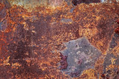 Eski paslı metal yüzey.