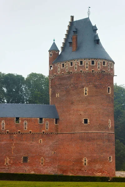 Château Médiéval Beersel Belgique Château Situé Dans Brabant Flamand Sud — Photo