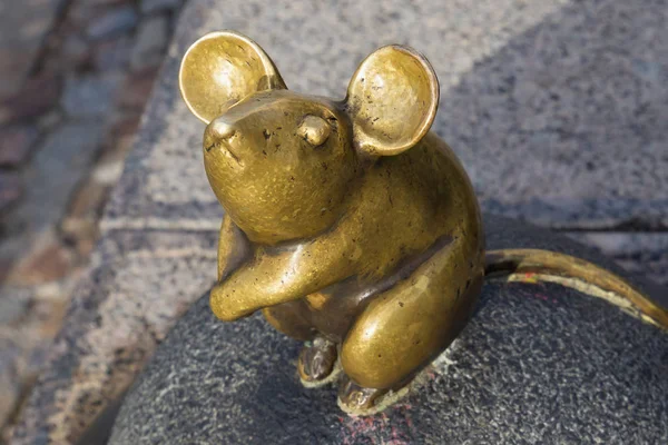 Klaipeda Lithuania Septiembre 2018 Escultura Conocida Como Wonderful Little Mouse — Foto de Stock