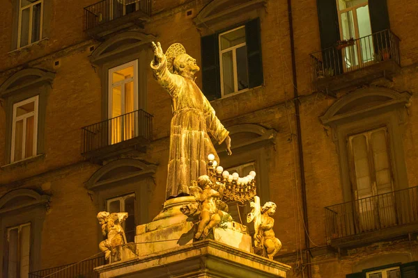 Naples Italia Octubre 2015 Estatua Del San Gaetano Dei Conti — Foto de Stock