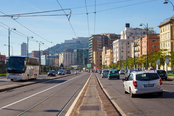 Naples Italië November 2015 Uitzicht Residentiële Gebouwen Buurt Van Weg — Stockfoto