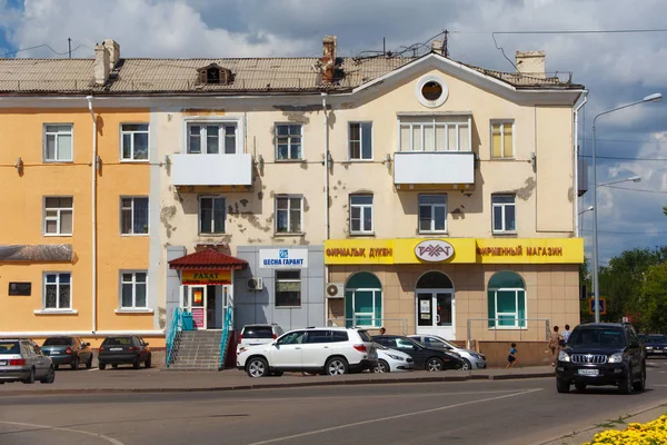 Астані Казахстан Липня 2017 Пошарпаний Житлових Будинків Старої Центральній Частині — стокове фото