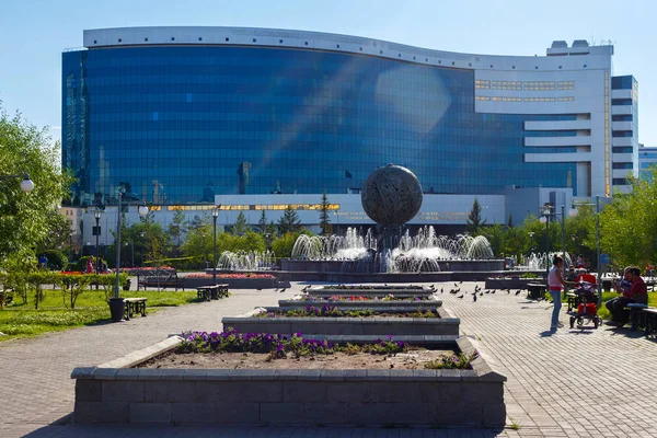 Astana Kazakhstan Julio 2017 Vista Del Edificio Del Ministerio Finanzas — Foto de Stock