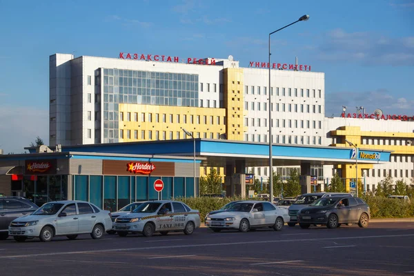 Astane Kazakhstan Juillet 2017 Vue Bâtiment Ancienne Université Kazakhe Russe — Photo