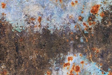 Eski paslı metal yüzey.