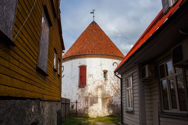 The Red Tower of the XV century in Parnu, Estonia.