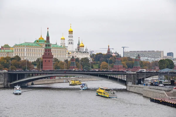 Nádherný pohled na historické centrum Moskvy s Kremlem — Stock fotografie