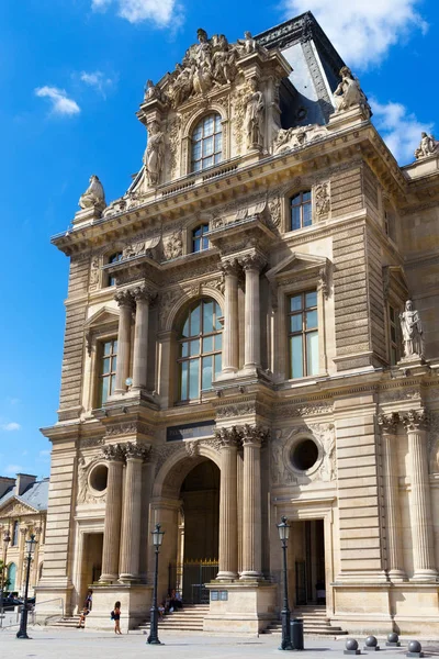 Vista del Pavillon Turgot del Louvre . — Foto de Stock