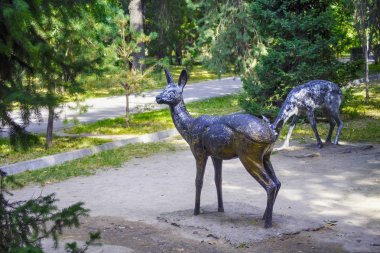 Tarihi merkezinde 28 Panfilov şehir parkı karaca eski eski eski eski eski eski eski eski eski eski heykel.
