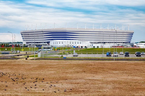 Kaliningrad Russie Juin 2018 Vue Stade Football Moderne Kaliningrad Également — Photo