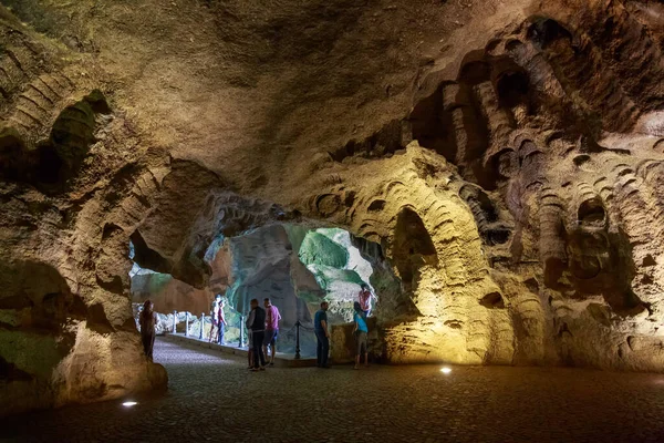 Tangier Morocco Травня 2017 Interior Caves Hercules Cape Spartel Археологічний — стокове фото