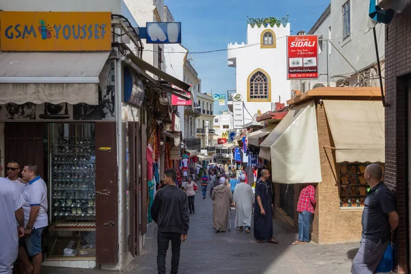 Tánger Marruecos Mayo 2017 Vista Del Mercado Parte Histórica Tánger — Foto de Stock