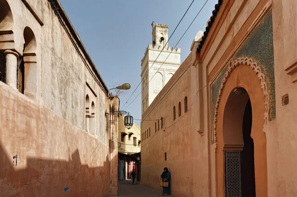 Meknes Marruecos Junio 2017 Calles Estrechas Meknes Medina Meknes Una — Foto de Stock