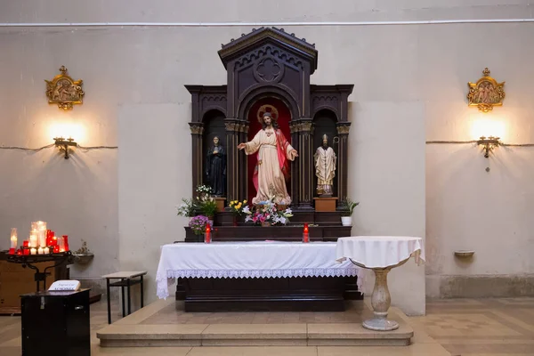 Barcelona Spagna Maggio 2017 Altare Nella Cappella Della Chiesa San — Foto Stock