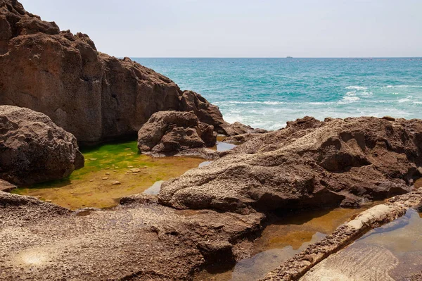 Uitzicht Atlantische Oceaan Marokkaanse Kust Zonnige Dag — Stockfoto