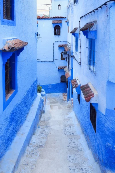 Kilátás Kék Falak Medina Negyed Chefchaouen Marokkó Város Más Néven — Stock Fotó