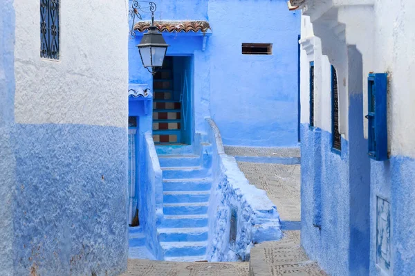 Bejárat Egyik Régi Házak Medina Chefchaouen Chaouen Marokkó Város Híres — Stock Fotó