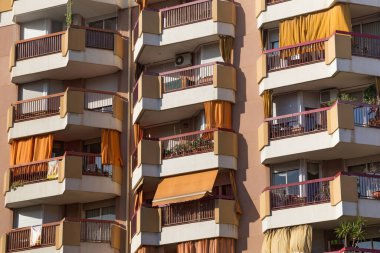 Tipik Avrupa konut binasının ayrıntıları.