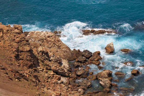 Hermosa Vista Del Océano Atlántico Costa Marruecos Cerca Del Cabo —  Fotos de Stock