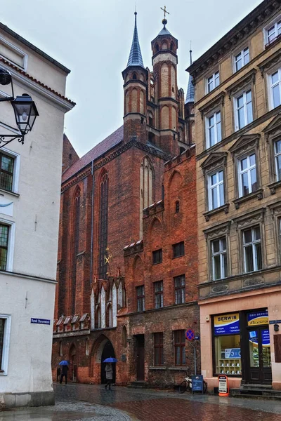 Torun Polônia Dezembro 2016 Vista Igreja Assunção Bem Aventurada Virgem — Fotografia de Stock