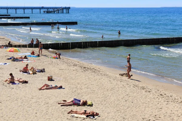 Zelenogradsk Kalingrad Region Russia June 2019 See Sand Beach Baltic — 스톡 사진