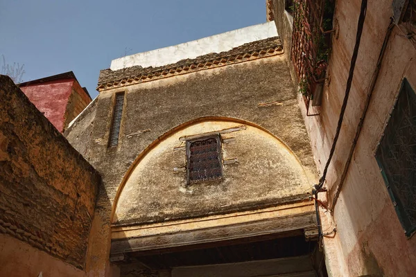 Puerta Vieja Meknes Medina Meknes Una Las Cuatro Ciudades Imperiales — Foto de Stock