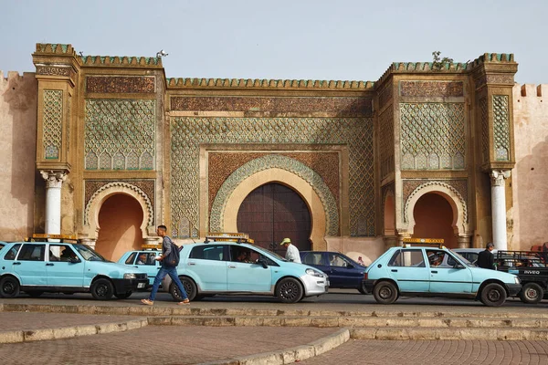 Meknes Morocco June 2017 Bab Mansour Gate Meknes Gate Finished — Stock Photo, Image