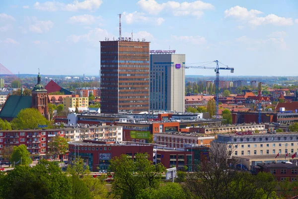 Gdansk Polen Mei 2017 Zicht Wolkenkrabbers Het Centrum Van Gdansk — Stockfoto