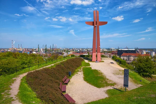 Gdansk Polonia Maggio 2017 Monumento Crociato Del Millennio Sulla Collina — Foto Stock