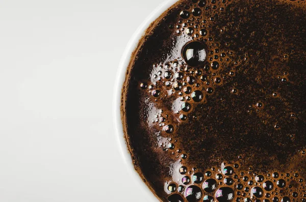 Coffee cup, ups of coffee, cocoa, chocolate. Coffee foam isolated on white background with clipping path