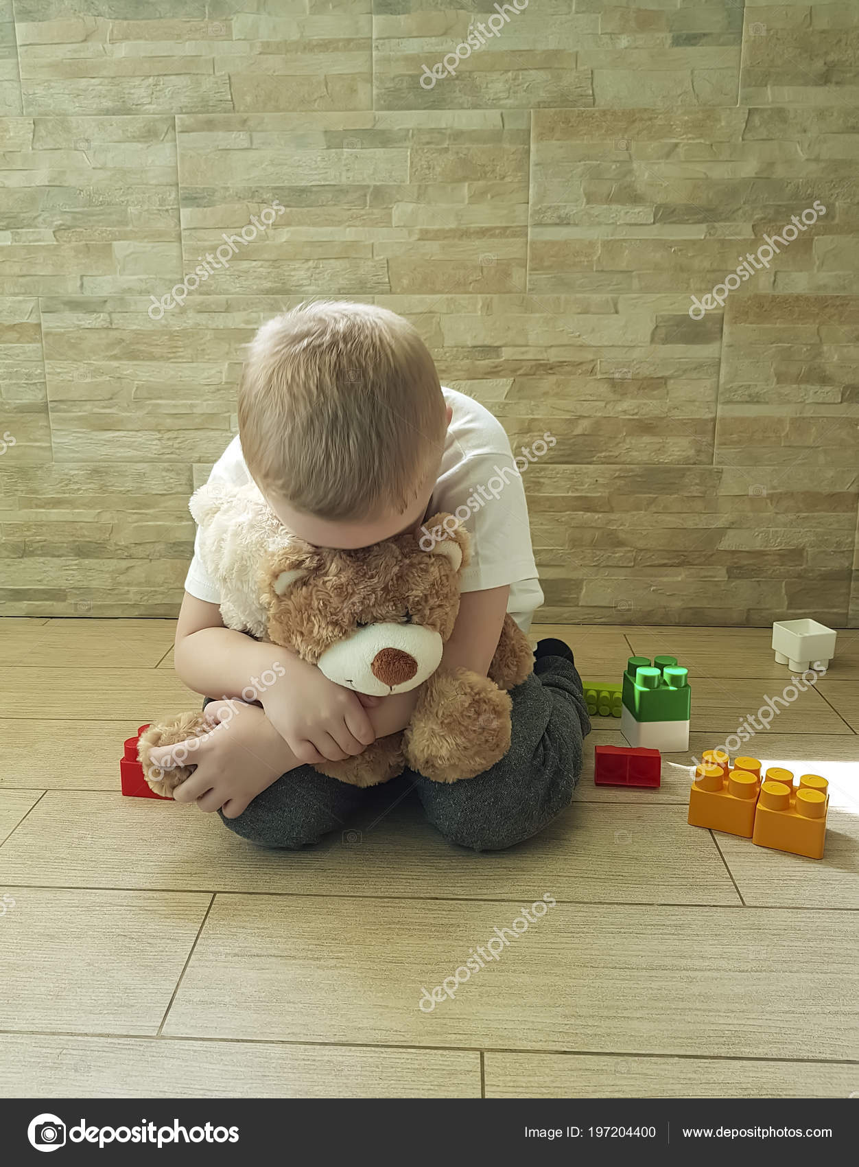 boy with teddy bear