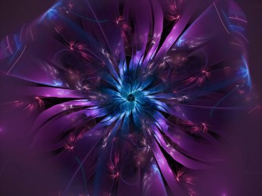 Fraktal çiçek güzel arka plan