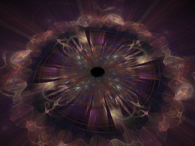 Fraktal güzel soyut çiçek