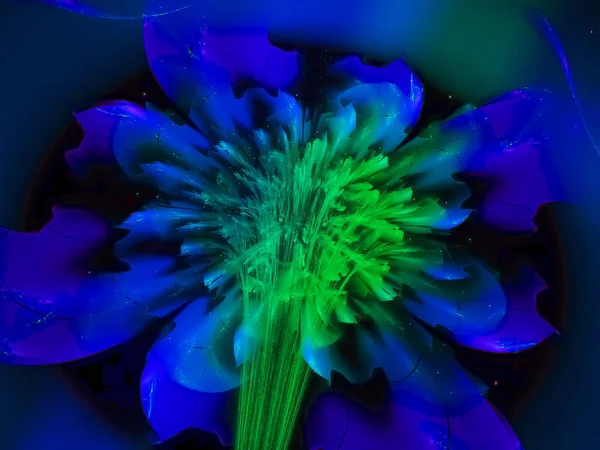 Fractale Belle Fleur Abstraite — Photo