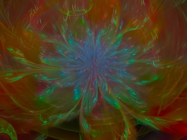 Fraktal Güzel Soyut Çiçek — Stok fotoğraf
