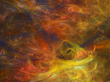 Fraktal Soyut Dijital gelecek